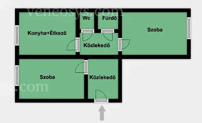 2 szobás bútorozott lakás kiadó Miskolc Avason