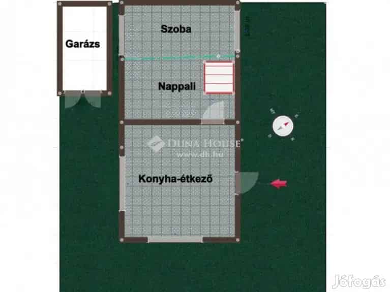 Győrszentiván hétvégi ház eladó - fából épült, gyümölcsfákkal