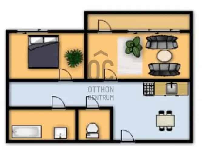 Kecskeméti eladó 2 szobás panel lakás - Belváros - Batthyány utca