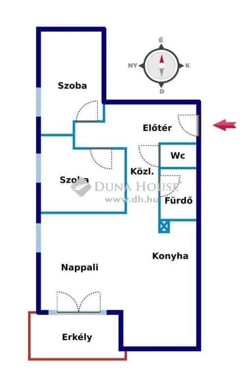 Újszerű Oladi Lakás Nappali 2 Szoba Erkély Zárt Udvar