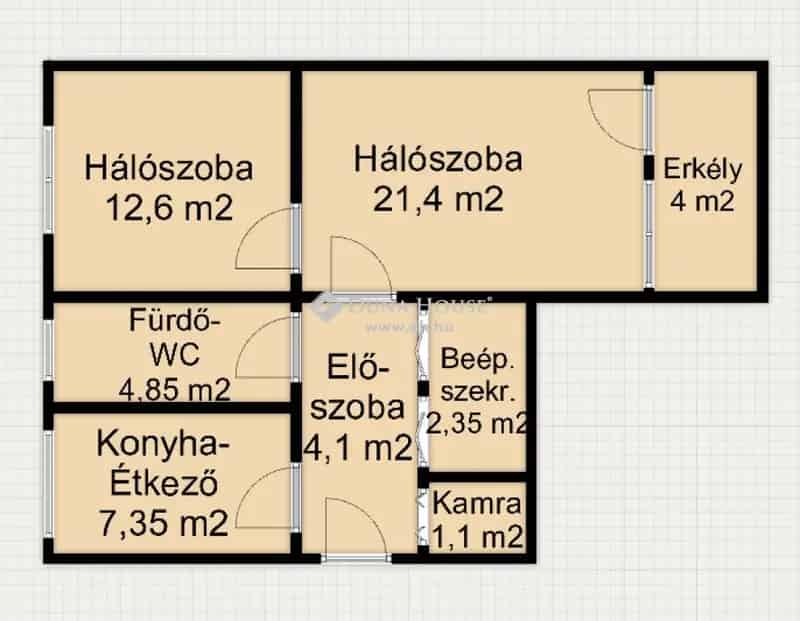 Letenyei 54 m2-es Lakás - 2 Hálószoba - Csendes Környezet