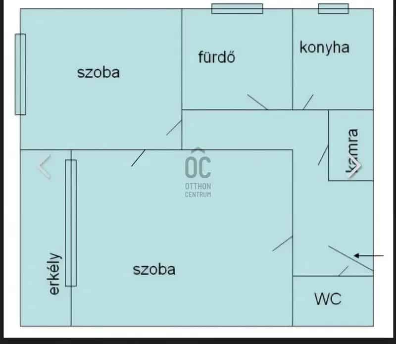 53 nm-es 2 szobás lakás eladó Csillagtelepen