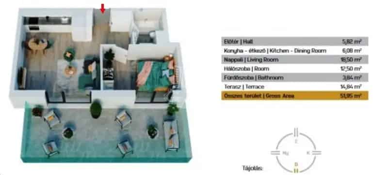 Penthouse lakás eladó Budapest VIII kerületben terasszal wellness lehetőséggel