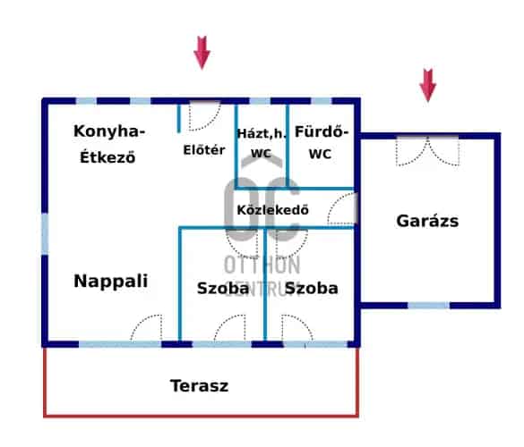 Zsámbéki új építésű ikerház eladó - Nappali + 3 szoba, garázs, CSOK