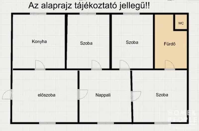 Csanadpalotai 80m2-es 3 szobas családi ház eladó