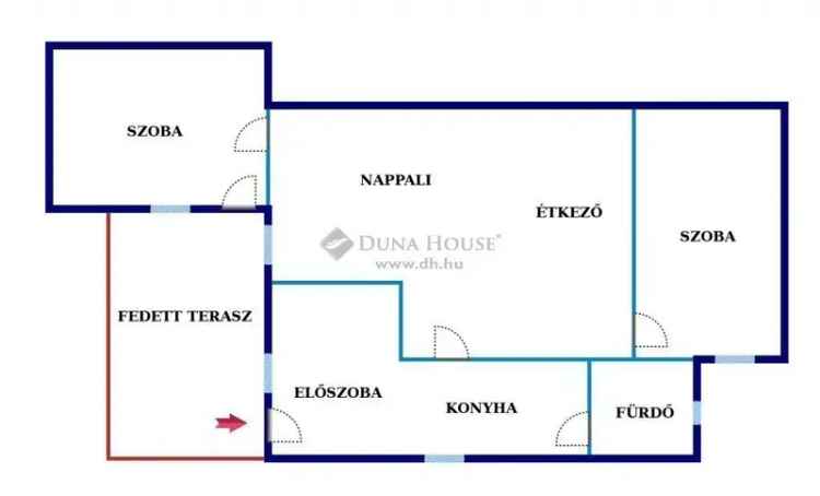Szekszárd belvárosi családi ház eladó - 80m2 - 3 szoba - garázs