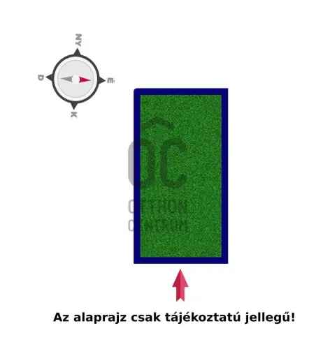 Eladó telek Ecser külterületén Rákoskertnél gyümölcsfákkal