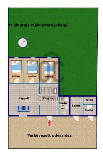 Budapest XVIII kerület Újpéteritelep házrész eladó 64nm 3 szoba