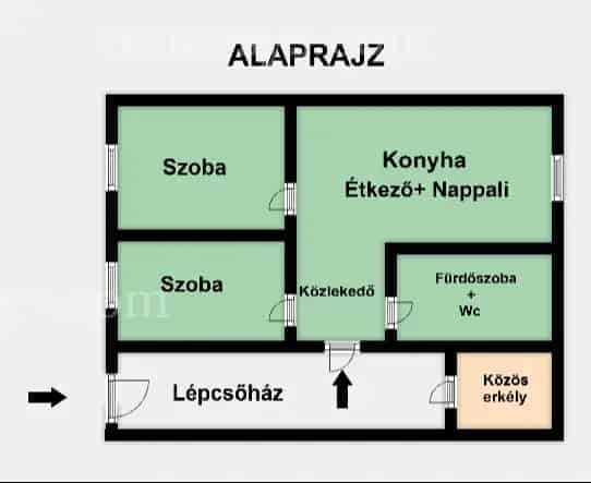 Sajószentpéter 2 szobás felújított lakás eladó