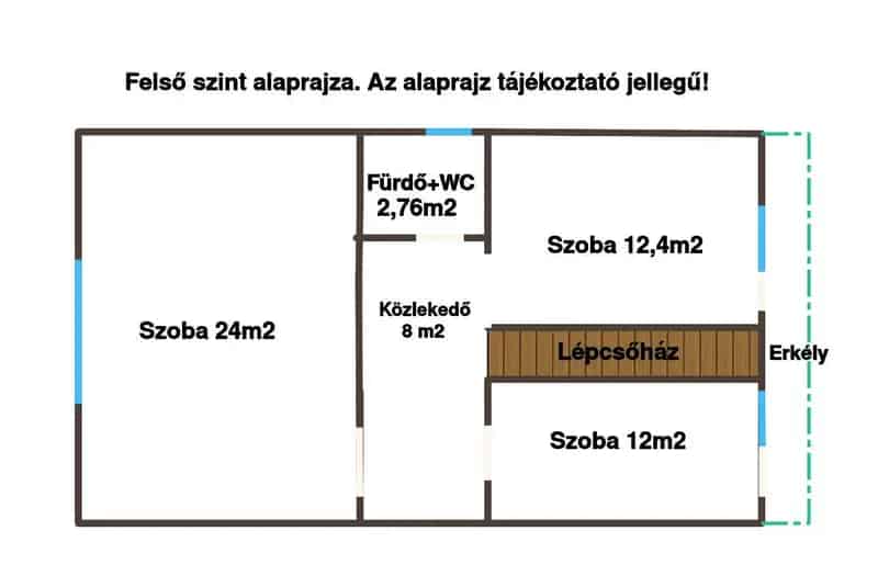 145m2-es 2 szintes családi ház Dombóváron