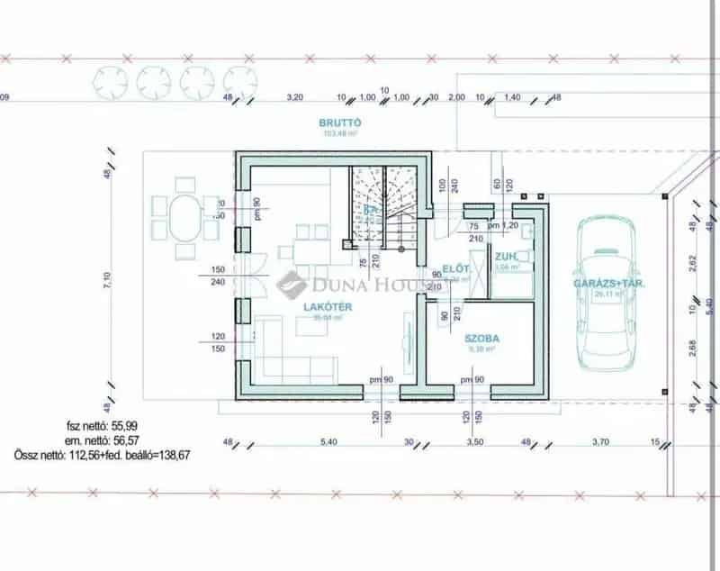 139 m2-es új családi ház eladó 18 kerület Kossuth Ferenc Telep