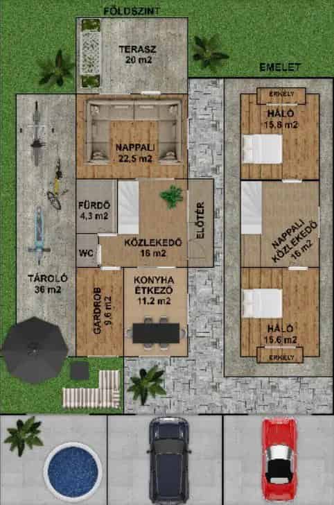 110m2-es Családi Ház 400m2-es Telekkel Eladó