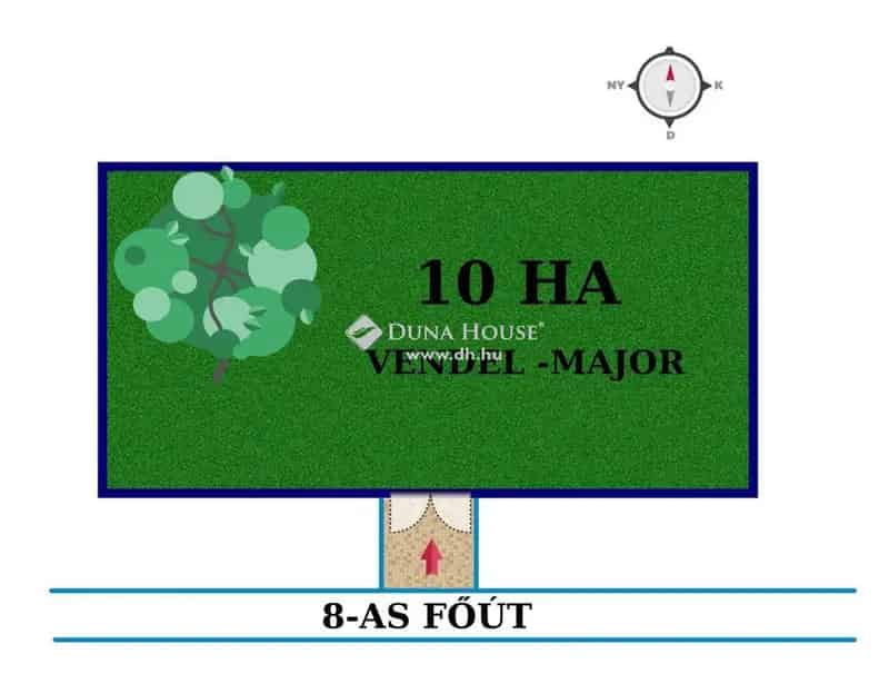 10 Ha-os földterület eladó Csóron - Befektetőknek és vállalkozásoknak