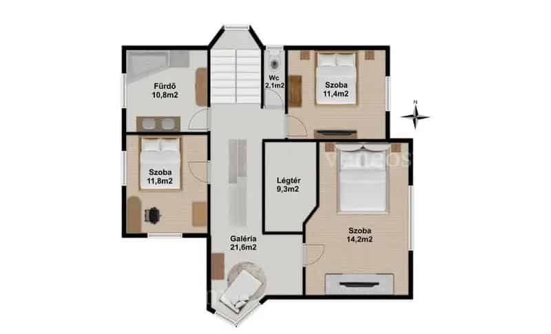 Szekszárd 312 m2 7 szobás családi ház eladó nagy udvarral