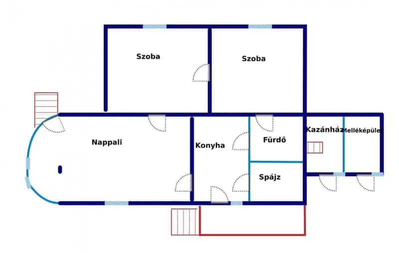 86m2-es családi ház Szikszón felújítandó állapotban