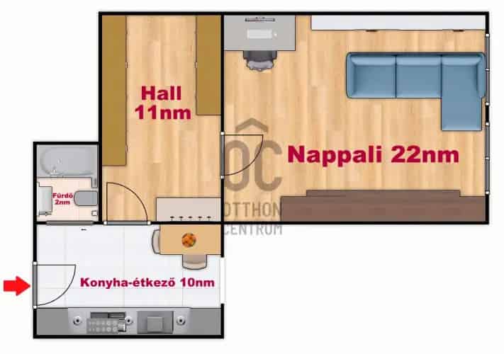 Budapest VIII kerület eladó lakás felújítandó 43nm