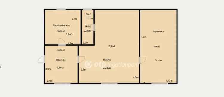 Kabai családi ház eladó 709m2 telken garázzsal