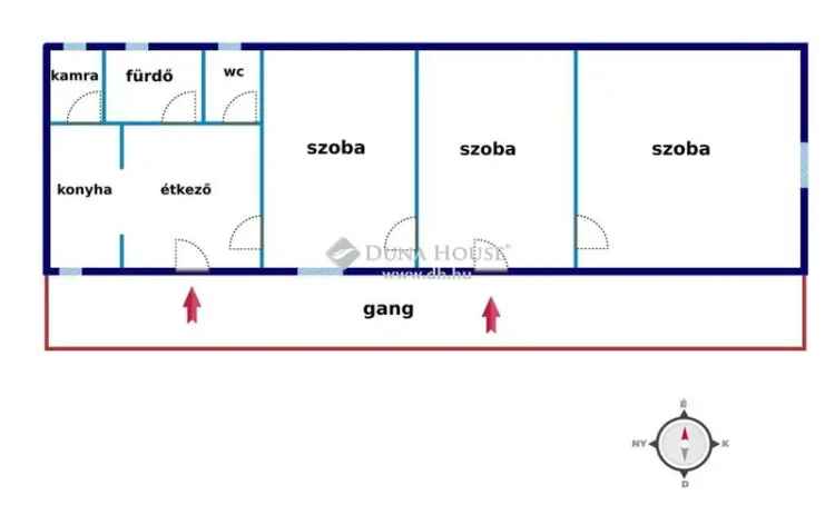 Családi ház eladó Geresdlakon 75nm 3 szobával