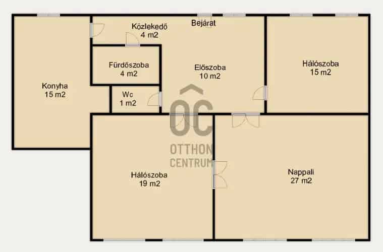 Budapest II kerület 95m2 3 szobás lakás kiadó