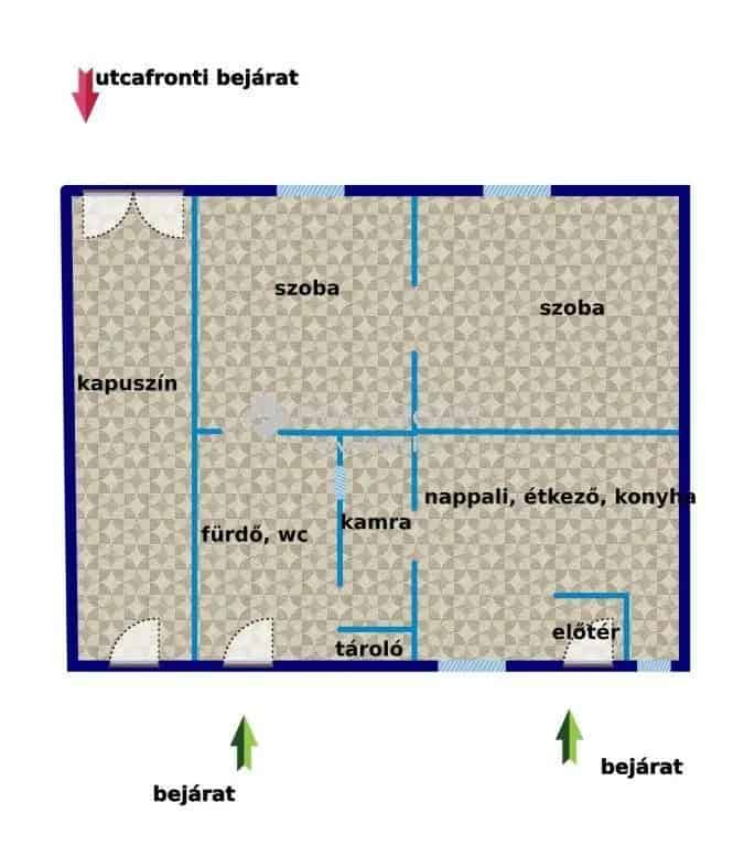 92 nm-es családi ház Celldömölkön felújításra