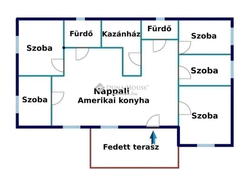 Gyálon 120 nm-es családi ház eladó zöldövezetben