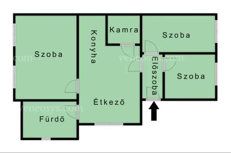 Szuhakálló 83m2 3 szobás családi ház eladó