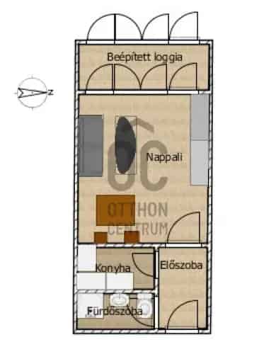 Budapest XI kerület Etele Plaza közelében eladó 35 nm-es panel