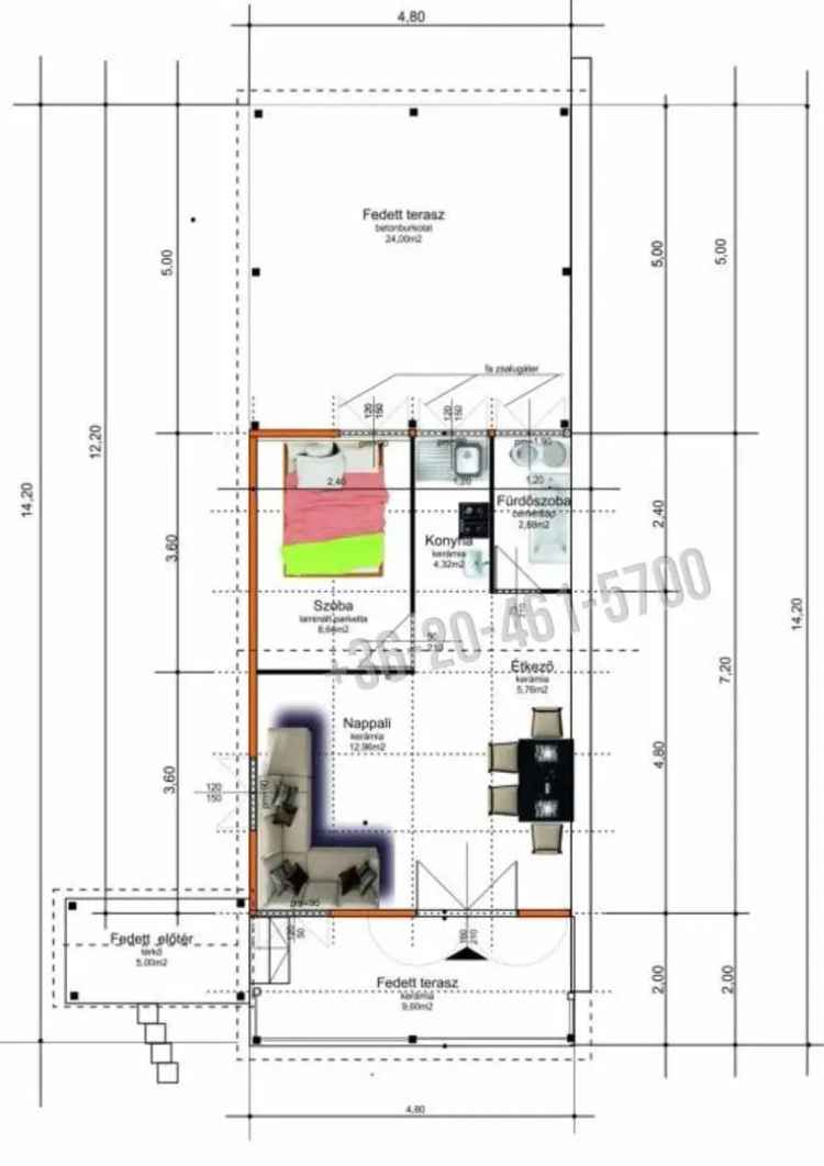 Balatonmáriafürdő Faház Eladó - 38m2 - Balatonközelben