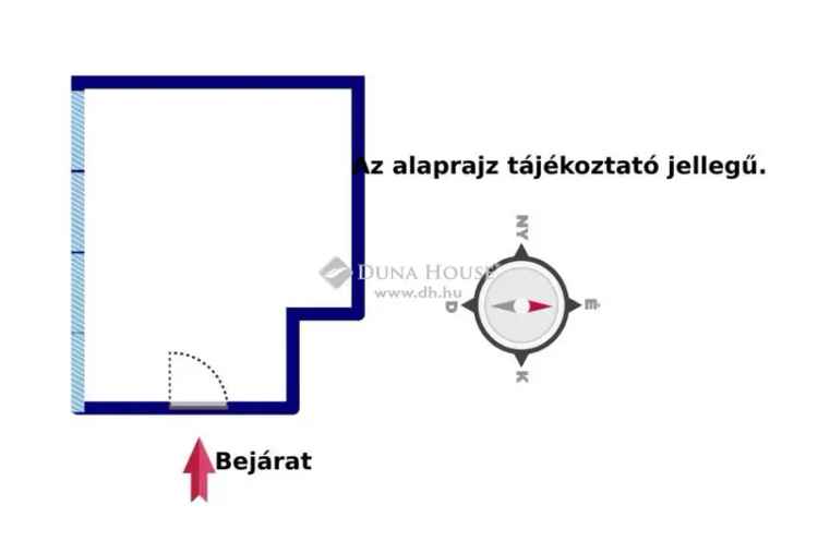 Kiadó iroda Zalaegerszeg belvárosában 26 m2-es napfényes helyiség