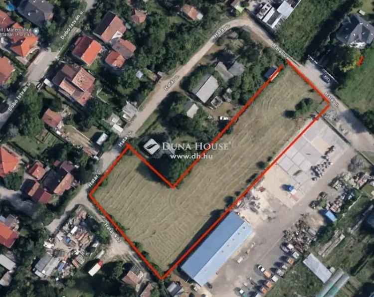 Pomáz Határ utca Telek Eladó 3980 m² Gksz-3 Besorolás