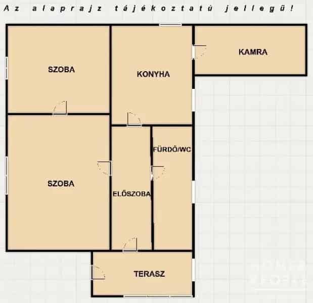 Eladó családi ház Kiszomboron 62 m2 2 szoba