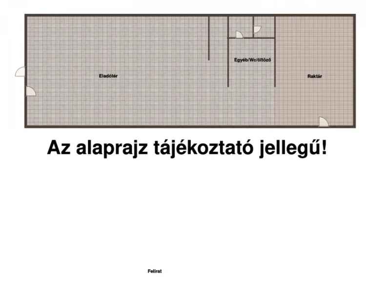 Erk - 200m2-es Üzlethelyiség Eladó - Pékség Cukrázda Sport