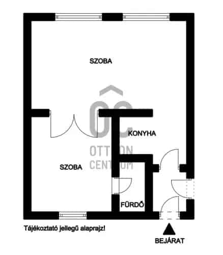 Belvárosi 2 szobás lakás kiadó alacsony rezsivel