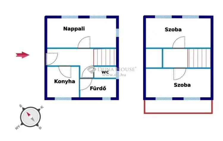 Felujitando 2 szintes csaldi haz 1287 m2-es telken