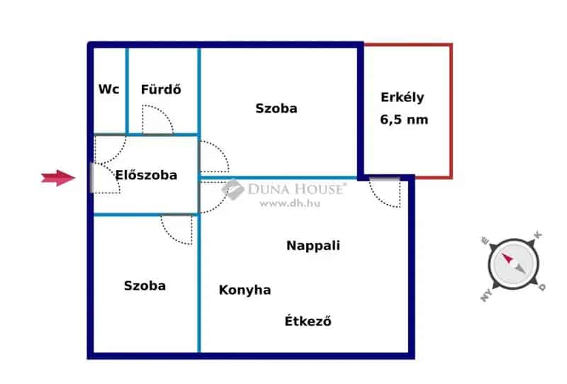 Nyíregyháza Új építésű 68 nm-es 2 szobás lakás eladó
