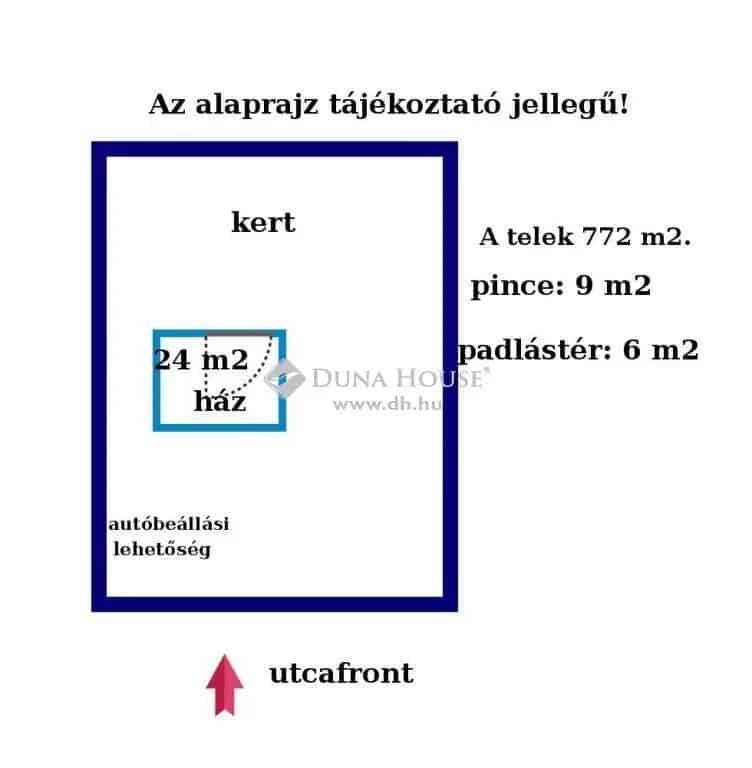 Mogyoród Kukukkhegy 772 m2-es telek eladó
