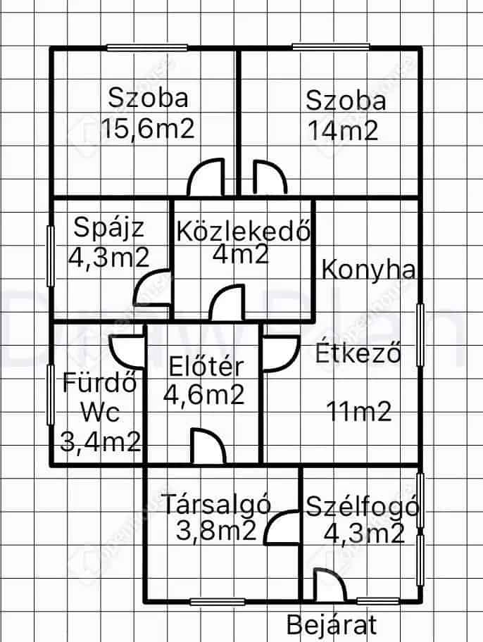 Pákai családi ház eladó 65m2 2 szoba melléképülettel