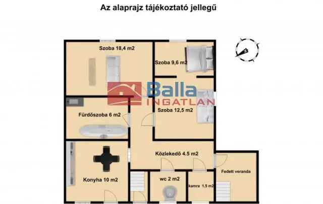 Váci családi ház eladó - 65m² - 1354m² telek - kertvárosi övezet