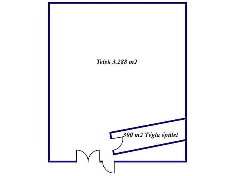 3280 m2-es Major eladó - Ipari árammal és vízzel