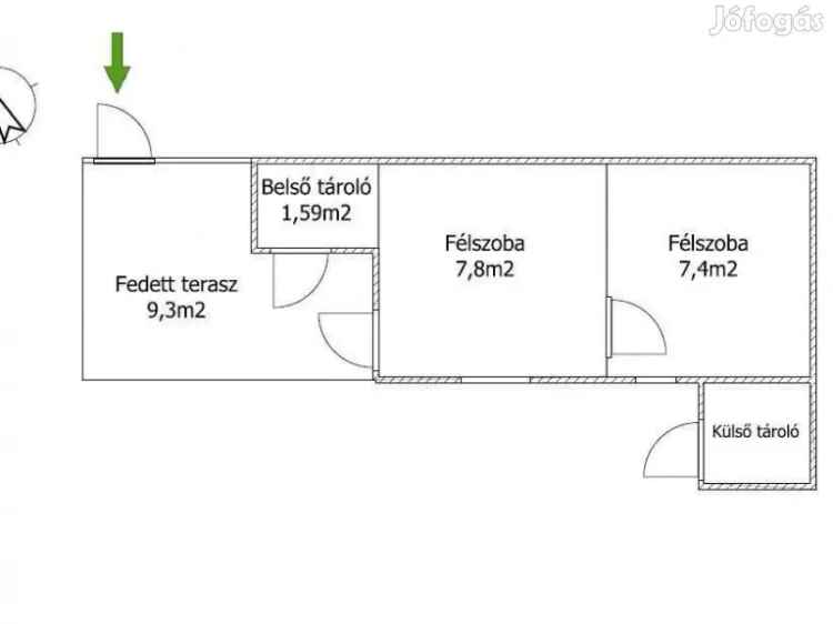 Ház eladó Csongrád Öregszőlőkben 669 nm-es telken