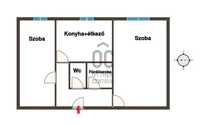 Zalaegerszegi eladó lakás 57 nm 2 szoba