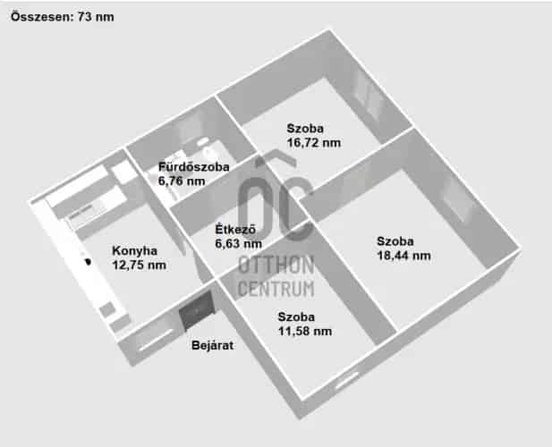 Ajkai családi ház eladó - 73 nm - 3 szoba - 704 nm telek