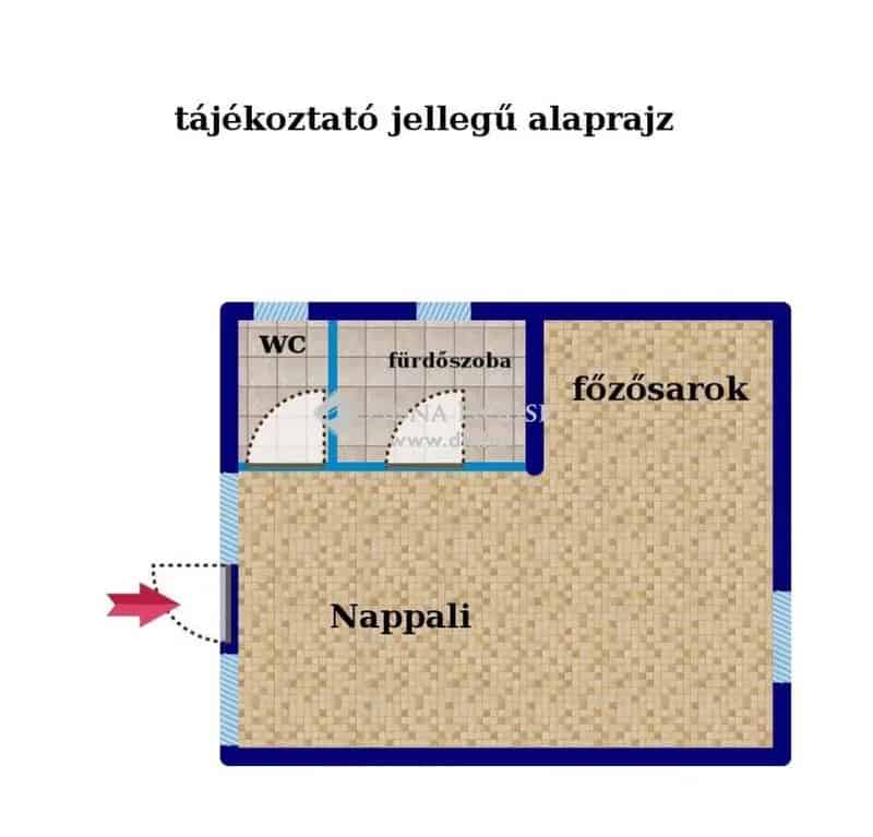 Diósdi 49 nm-es házrész eladó - 234 nm telekkel