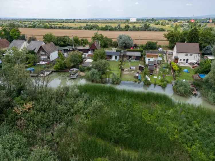 Eladás vízparti telek Szigetszentmiklóson, csendes Natura 2000 területen