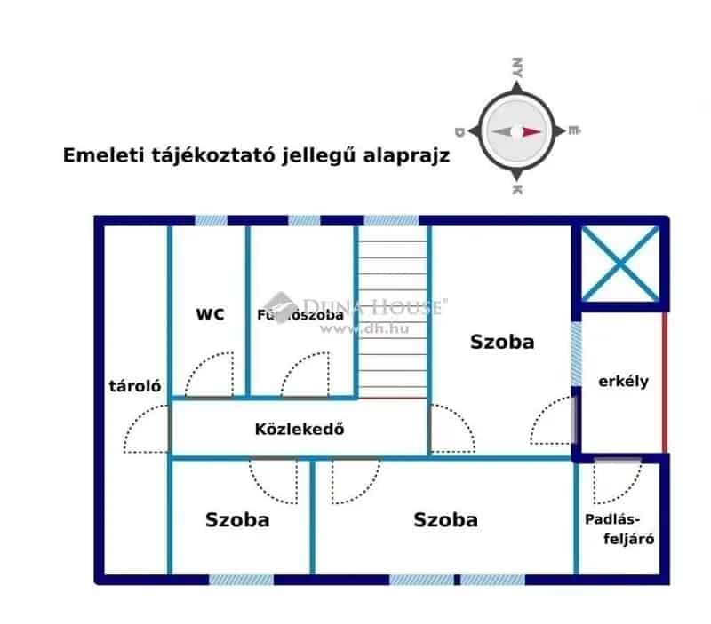 Bocskaikert családi ház eladó 4 hálószobával