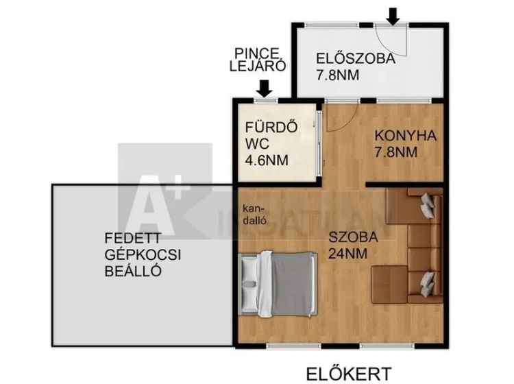 44nm-es ház eladó 1359nm-es telken Szatymaz Jánosszálláson