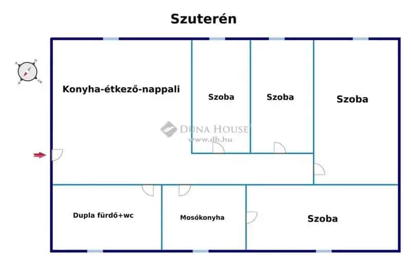 Kecskemét Hetényegyháza 130nm-es bútorozott szuterén lakás kiadó