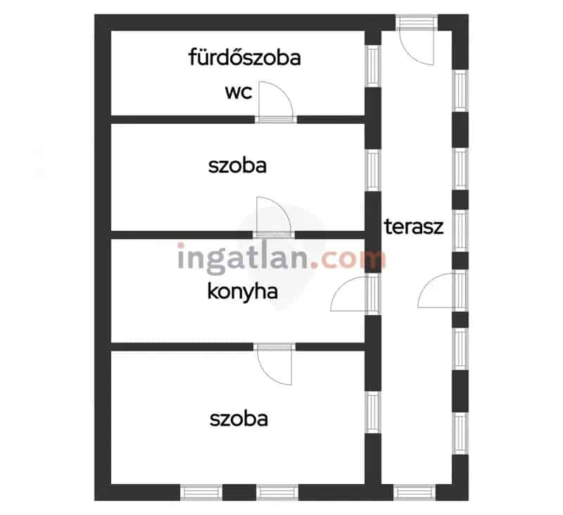 69 nm-es családi ház ajándék telekkel Pusztamonostoron