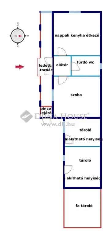 Felújított családi ház Szabolcsbákán - 50m2, 2158m2 telek