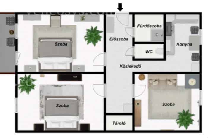 3 szobás erkélyes lakás eladó Miskolc Avason